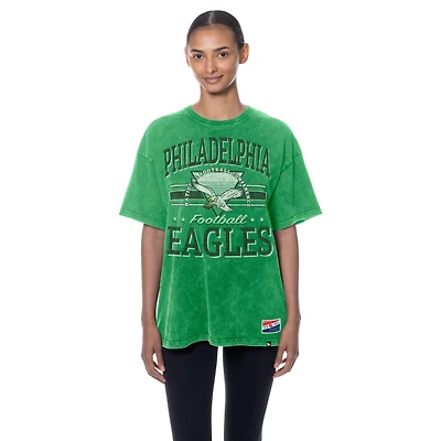 T-shirt oversize rétro Kelly Green Philadelphia Eagles pour femme de New Era