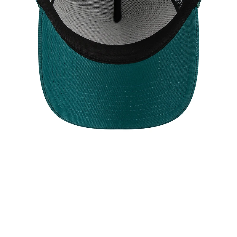 Casquette ajustable 9FORTY vert nuit des Philadelphia Eagles McGee Trucker New Era pour femme