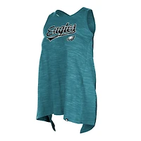 Débardeur actif Space Dye Green Philadelphia Eagles New Era pour femme