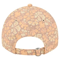 Women's New Era  Tan Philadelphia Eagles Floral 9TWENTY Adjustable Hat