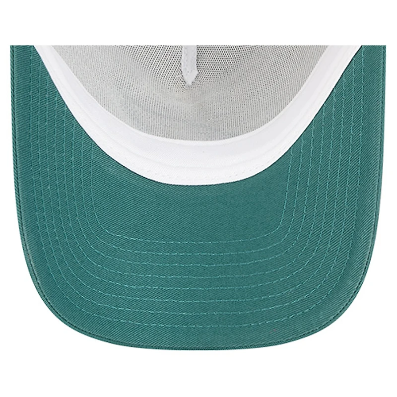 Bracelet d'amitié New Era blanc/vert nuit pour femme des Philadelphia Eagles, casquette ajustable 9FORTY