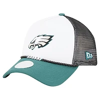 Bracelet d'amitié New Era blanc/vert nuit pour femme des Philadelphia Eagles, casquette ajustable 9FORTY