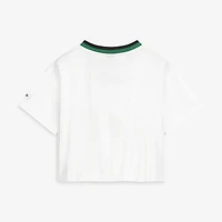 Maillot de sport court et carré New Era blanc Philadelphia Eagles pour femme