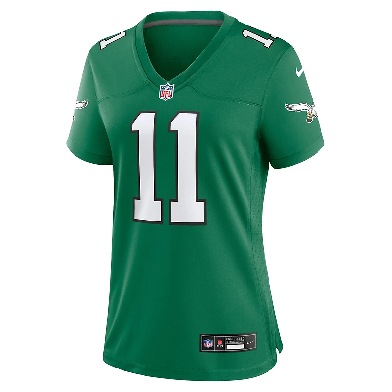 Nike A.J. Femme Maillot de joueur marron Kelly Green Philadelphia Eagles
