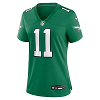 Nike A.J. Femme Maillot de joueur marron Kelly Green Philadelphia Eagles