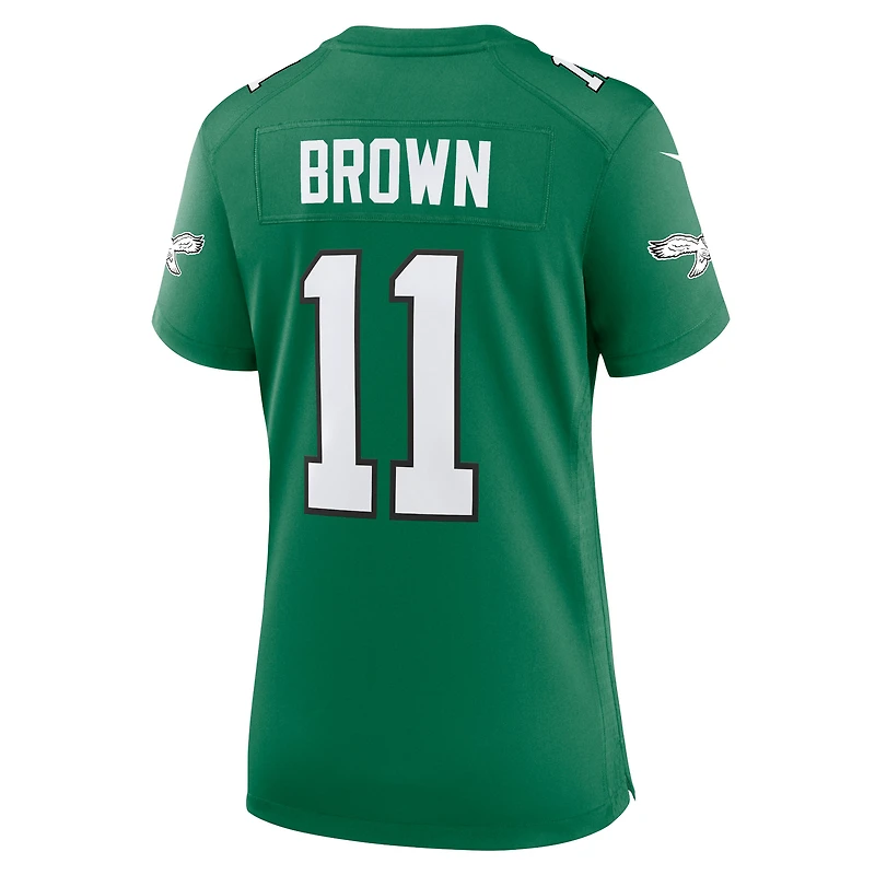 Nike A.J. Femme Maillot de joueur marron Kelly Green Philadelphia Eagles