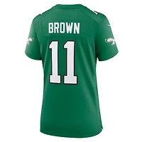 Nike A.J. Femme Maillot de joueur marron Kelly Green Philadelphia Eagles