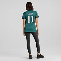 Nike A.J. Femme Maillot de match l'équipe des Eagles Philadelphie, marron, vert minuit