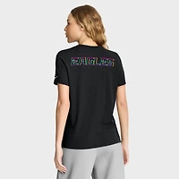 Women's Nike Black Philadelphia Eagles 2025 NFL Crucial Catch Tri-Blend Dri-FIT T-Shirt