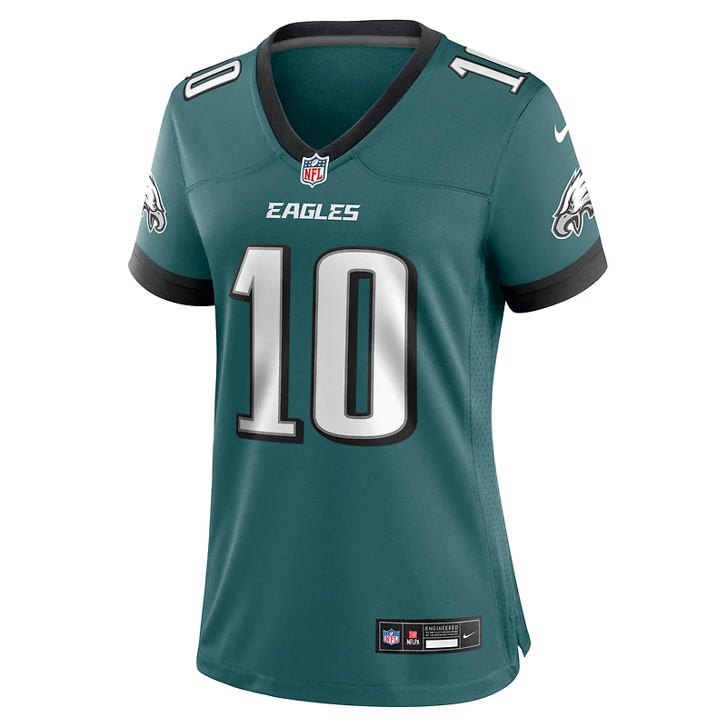 Maillot de match l'équipe des Philadelphia Eagles Nike Braden Mann pour femme, vert nuit