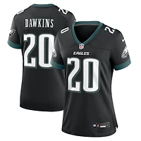 Maillot de match joueur retraité Nike Brian Dawkins pour femme, vert minuit, des Eagles Philadelphie