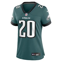 Maillot de match joueur retraité Nike Brian Dawkins pour femme, vert minuit, des Eagles Philadelphie