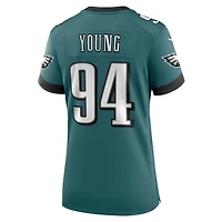 Women's Nike Byron Young Midnight Green Philadelphia Eagles Team Game Jersey
