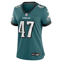 Maillot Nike Charley Hughlett pour femme, vert nuit, équipe des Philadelphia Eagles
