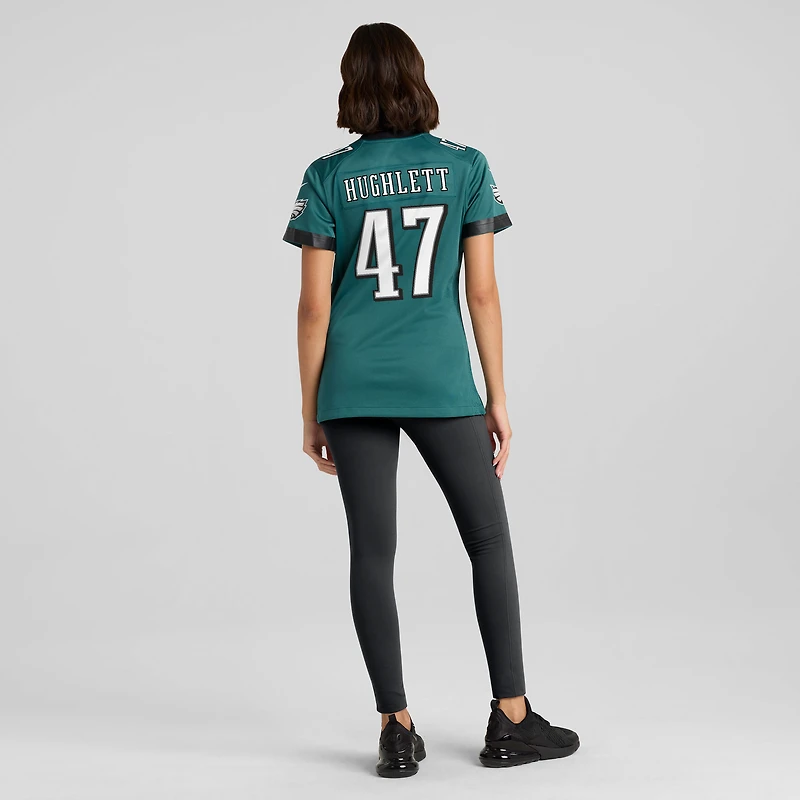 Maillot Nike Charley Hughlett pour femme, vert nuit, équipe des Philadelphia Eagles