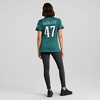 Maillot Nike Charley Hughlett pour femme, vert nuit, équipe des Philadelphia Eagles