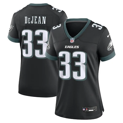 Maillot alternatif noir Nike Cooper DeJean pour femme, Philadelphia Eagles