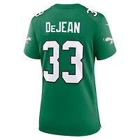 Women's Nike Cooper DeJean  Kelly Green Philadelphia Eagles Alternate Game Jersey