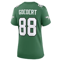 Maillot de match alternatif des Eagles Philadelphie pour femme Nike Dallas Goedert Kelly vert