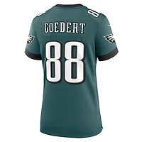 Maillot de match l'équipe Nike Dallas Goedert pour femme, vert minuit, des Eagles Philadelphie