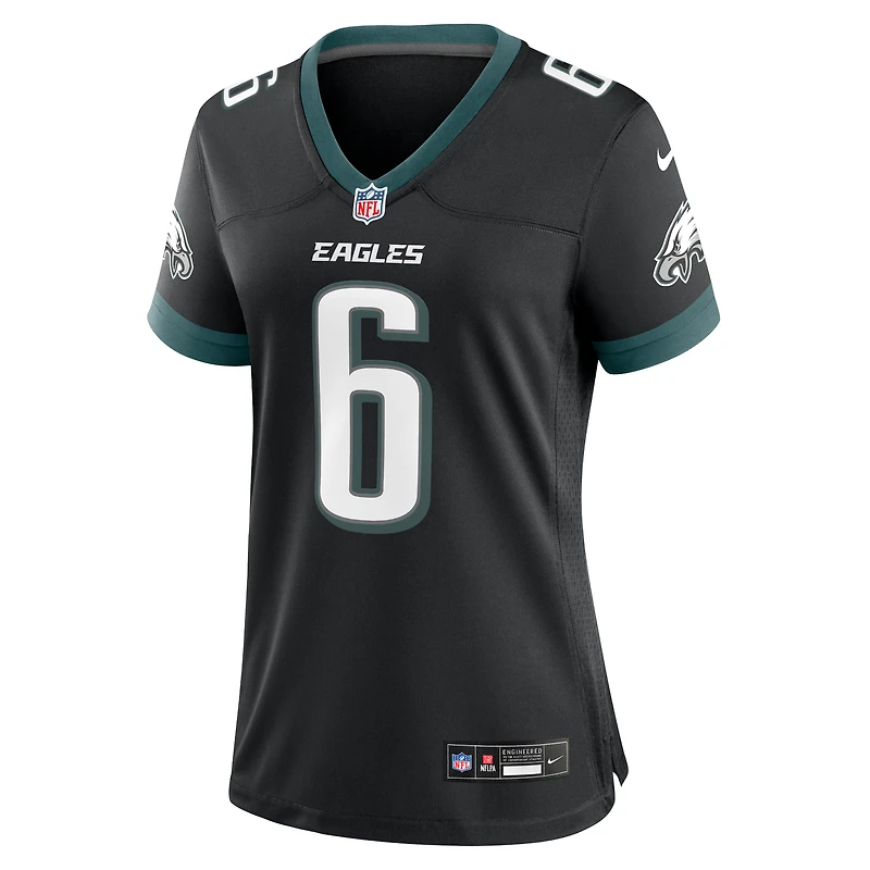 Maillot de match alternatif Nike DeVonta Smith pour femme, noir, Philadelphia Eagles