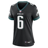 Maillot de match alternatif Nike DeVonta Smith pour femme, noir, Philadelphia Eagles