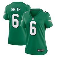Maillot de joueur Nike DeVonta Smith Kelly Green Philadelphia Eagles pour femme