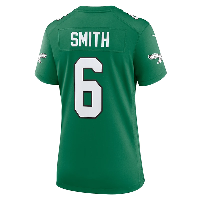Maillot de joueur Nike DeVonta Smith Kelly Green Philadelphia Eagles pour femme