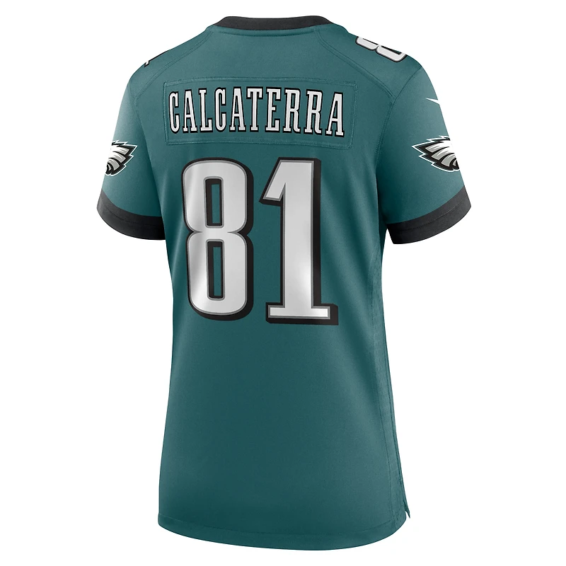 Women's Nike Grant Calcaterra Midnight Green Philadelphia Eagles Team Game Jersey