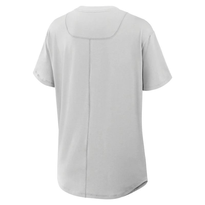 T-shirt Nike Dri-FIT gris Philadelphia Eagles pour femme