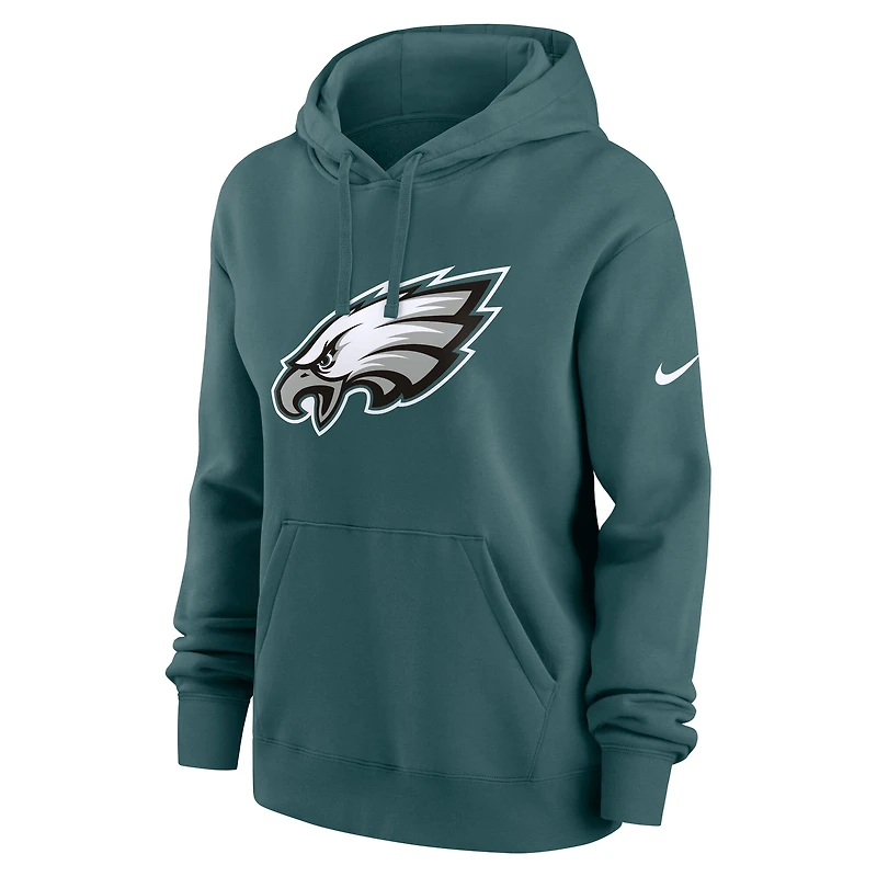 Sweat à capuche en molleton Nike vert Philadelphia Eagles Club pour femme