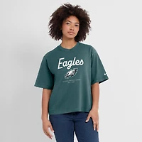 T-shirt Nike vert Philadelphia Eagles Essential Script pour femme, coupe décontractée