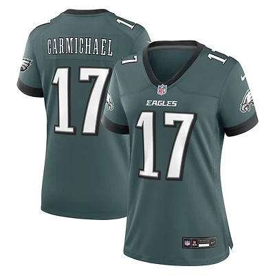 Maillot de match Nike Harold Carmichael Midnight Green pour femme des Philadelphia Eagles, joueur retraité l'équipe