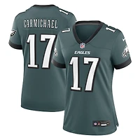 Maillot de match Nike Harold Carmichael Midnight Green pour femme des Philadelphia Eagles, joueur retraité l'équipe