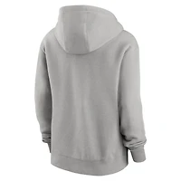 Women's Nike Heather Gray Philadelphia Eagles Club Fleece Hoodie