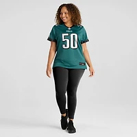 Maillot de match Nike Jaelan Phillips vert nuit pour femme, Philadelphia Eagles