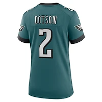 Women's Nike Jahan Dotson Midnight Green Philadelphia Eagles Team Game Jersey