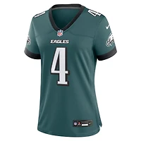 Maillot de match Nike Jake Elliott vert nuit pour femme, Philadelphia Eagles