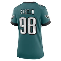 Women's Nike Jalen Carter Midnight Green Philadelphia Eagles Team Game Jersey
