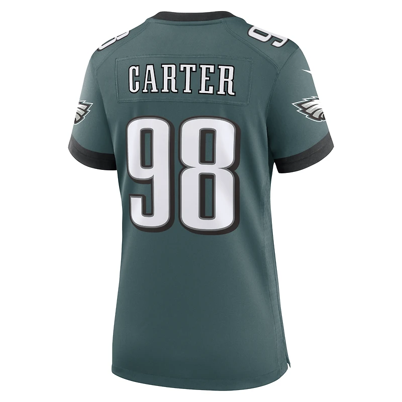 Women's Nike Jalen Carter  Midnight Green Philadelphia Eagles Team Game Jersey