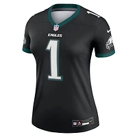 Haut de performance Nike Jalen Hurts pour femme, noir, Philadelphia Eagles Alternate Legend Player