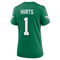 Women's Nike Jalen Hurts Kelly Green Philadelphia Eagles Game Player Jersey