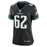 Maillot de match alternatif Nike Jason Kelce noir des Philadelphia Eagles pour femme