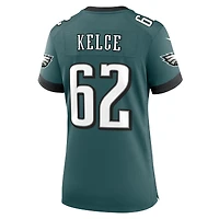 Maillot de match l'équipe Nike Jason Kelce pour femme, vert minuit, des Eagles Philadelphie