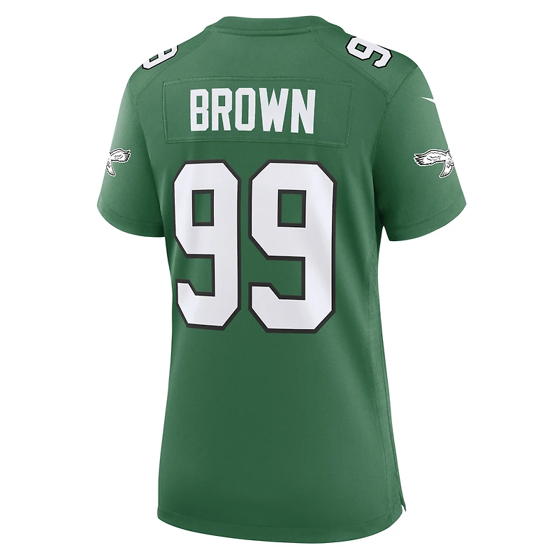 Women's Nike Jerome Brown Kelly Green Philadelphia Eagles Alternate Game Jersey
