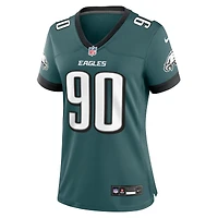 Maillot Nike Jordan Davis pour femme, vert minuit, le match de l'équipe des Eagles Philadelphie