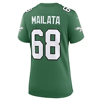 Maillot de match alternatif des Eagles Philadelphie Nike Jordan Mailata Kelly pour femme