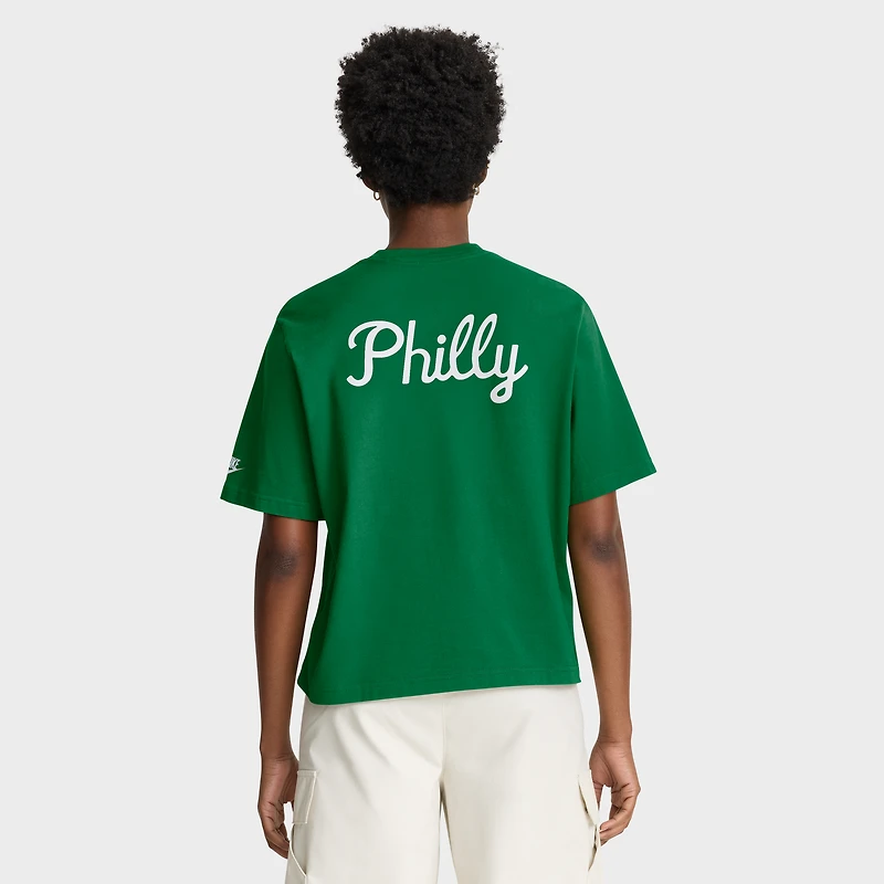 T-shirt Nike Kelly Green Philadelphia Eagles Rewind pour femme