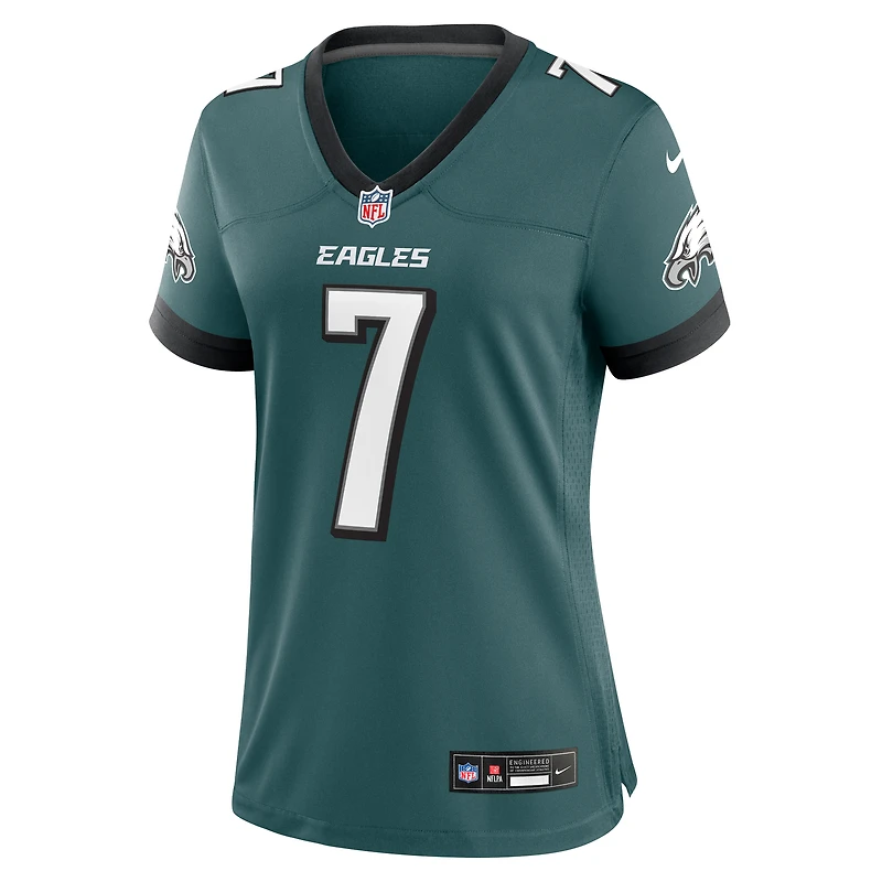 Maillot de match Nike Kenny Pickett vert minuit pour femme des Eagles Philadelphie