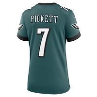 Maillot de match Nike Kenny Pickett vert minuit pour femme des Eagles Philadelphie